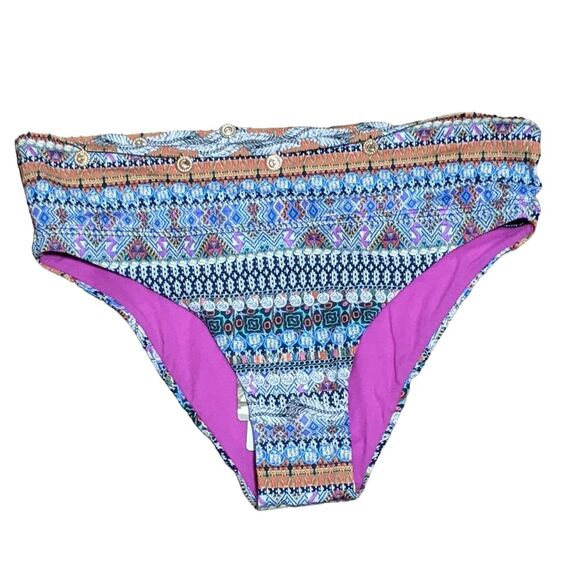 NWT Sunseeker bikini bottom geometric medallion 2192020 midrise size 6/US - Picture 1 of 12